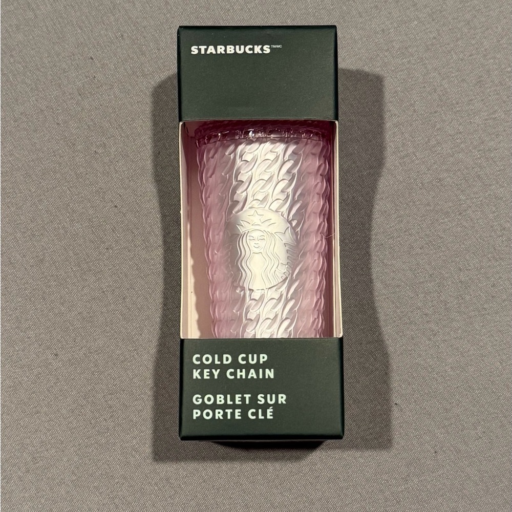 Starbucks Cold Cup Keychain Ornament - 2024 Pink Soft Touch New!